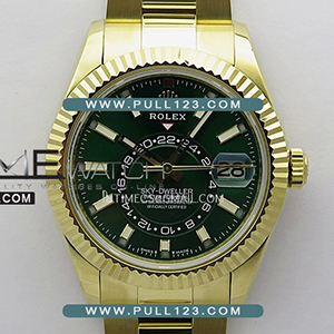 [9001 MOVE] Rolex Sky-Dweller 336238 904L YG NOOB 1:1 Best Edition - 롤렉스 스카이 드웰러 베스트 에디션