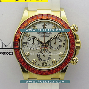 [4130 MOVE] Rolex Daytona 116578 SACO YG "Orange Sapphire" SONIC 1:1 Best Edition - 롤렉스 데이토나 베스트에디션