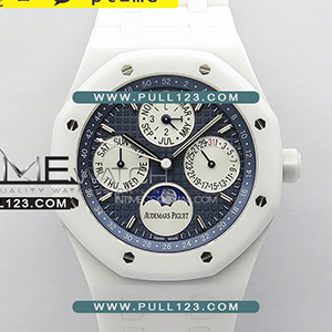 [5134 MOVE] Audemars Piguet Royal Oak Perpetual Calendar 41mm V3 26579 White Ceramic APS 1:1 Best Edition - 오데마피게 로얄오크 퍼펙츄얼 캘린더 베스트에디션